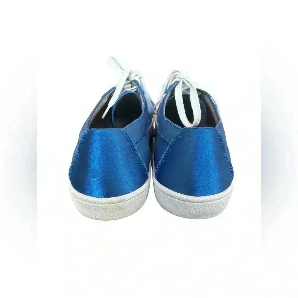 Saks Fifth Avenue Tia Satin Low Top Sneakers, size 9